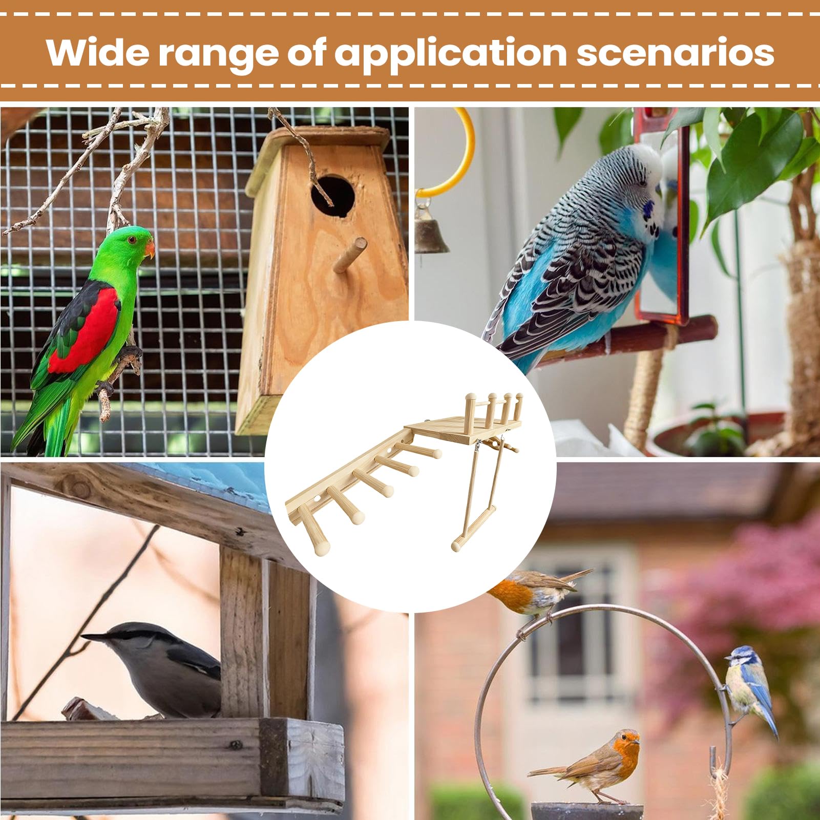 Perchoir De Cage À Oiseaux Rampe Balançoire D'Exercice | Perchoir Pour Calopsitte Pour Prévention De L'Ennui Et Stimulation Mentale Espace De Destiné Aux Perruches Calopsittes