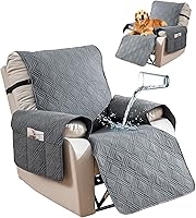 Vista 16 de Funda reversible para silla reclinable, fundas impermeables para silla reclinable con bolsillo, funda lavable para silla reclinable, protector