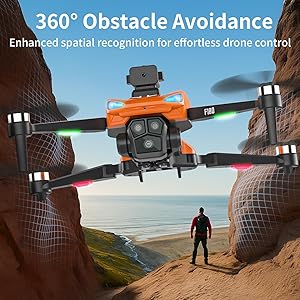 GPS Drone with 4K Camera for Adults, 4.5" Remote Control Screen, Auto Return, Auto Obstacle Avoidance, 22 Min Flight, Foldable FPV RC Quadcopter with Follow Me, Waypoint Fly, Gift for Beginners