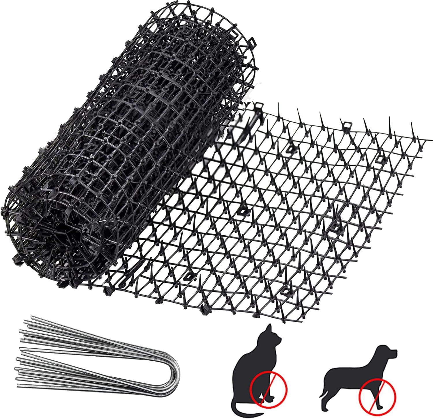 MUSEDAY D5SML Cat Scat Mat with Spikes 2 x 0.28 M Cats Spikes Repellent Deterrent Garden Mat