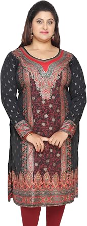 Maple Clothing Womens Plus Size Kurti Dress Indian Long Tunics Kurta Top Wedding Outfit
