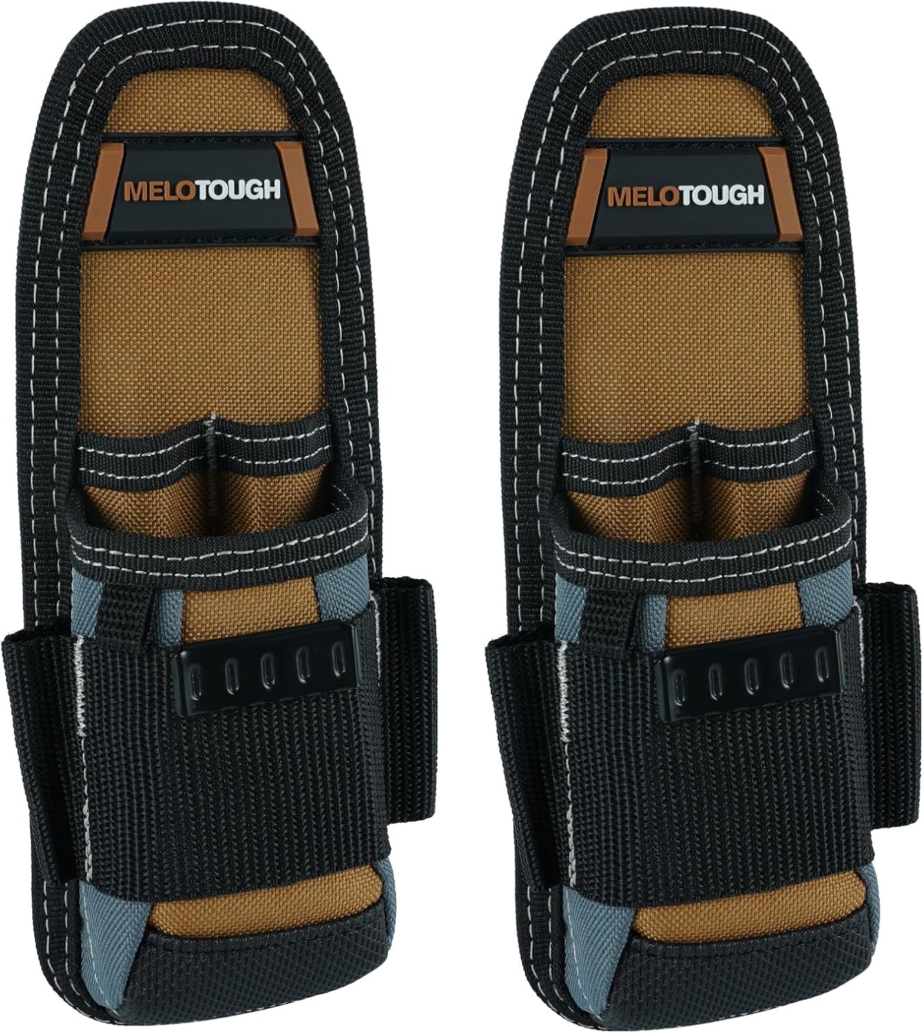 MELOTOUGH Small Tool Pouch with Belt Clip Technician's Clip on Tool Pouch,Pocket Tool Belt Pouch Holster Mini Electrican Tool Holder with Sanp Clip (2PACK) - Image 9