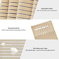 Vista 3 de EULANT Elastic Wrist Support Brace 2 Pairs, Adjustable Compression Wrist Wraps Wristbands for Carpal Tunnel Arthritis Tendonitis Weightlifting