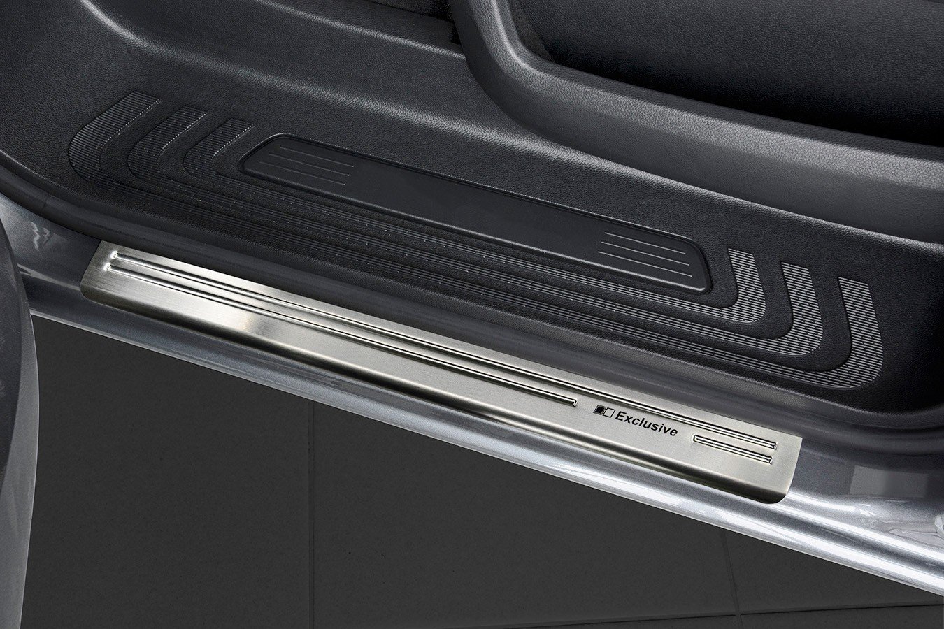 tuning-art EX111-L105 Ladekantenschutz und Einstiegsleisten passend für Mercedes V-Klasse Vito W447 2014-