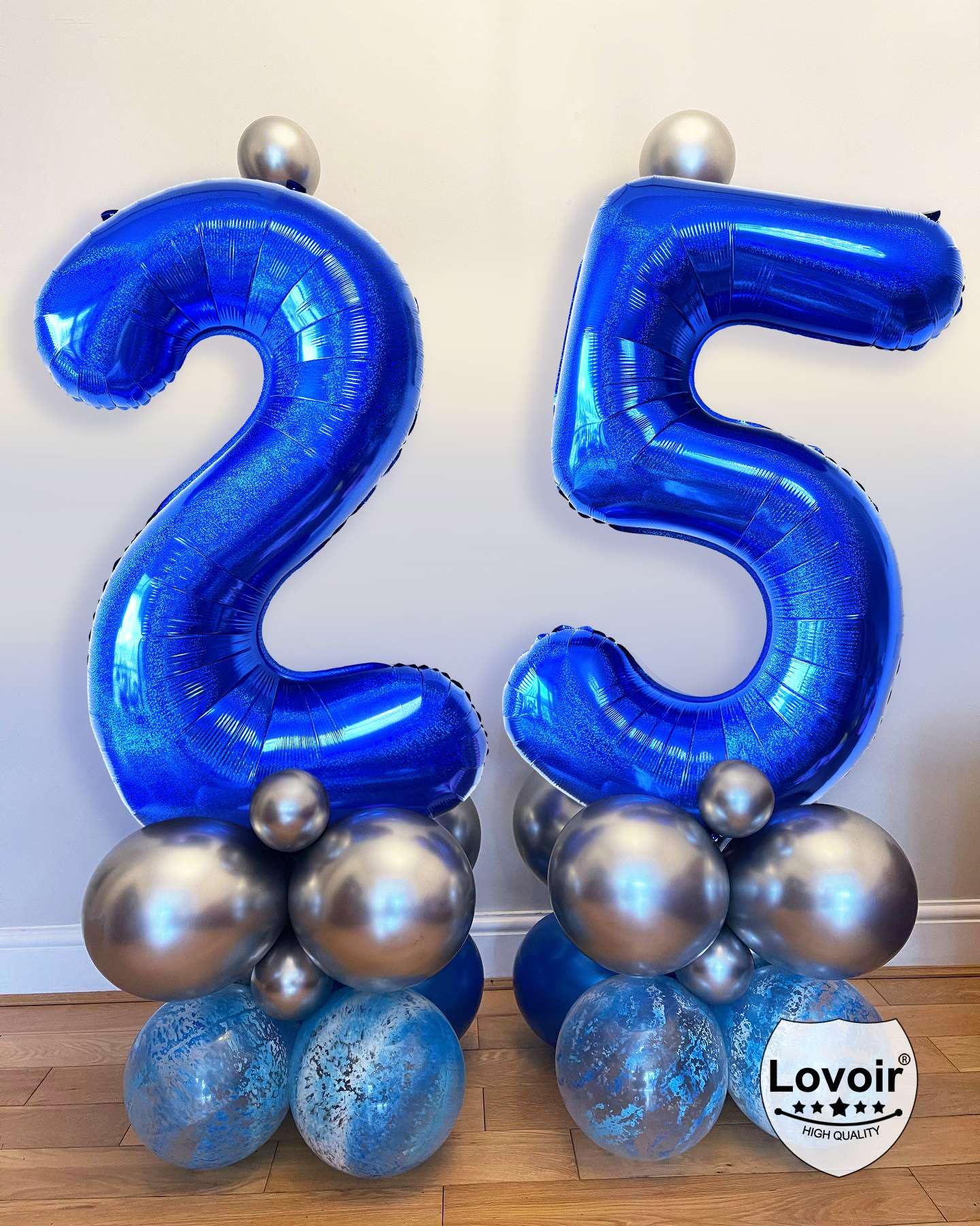 数字 風船 バルーン 40インチ (1：ブルー) 誕生日 Amazon | Iysoll 1歳 誕生日 飾り付け babyblue 大きい 数字 風船 40