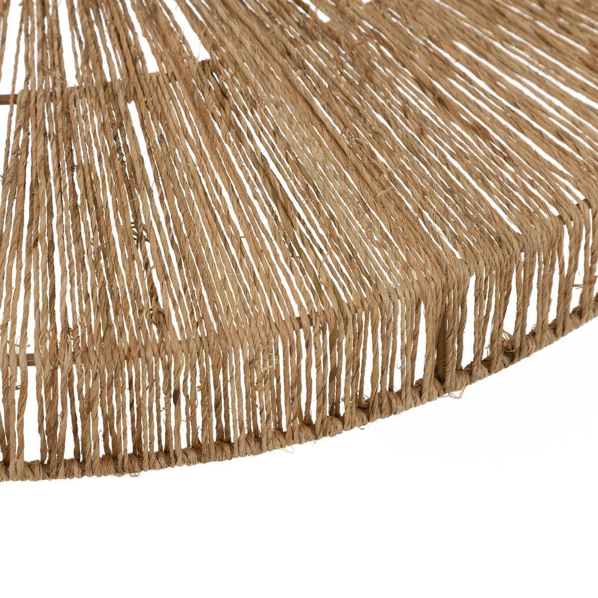 Atmosphera - Lámpara colgante Bellamy de yute trenzado beige, 58 cm de diámetro - Iluminación de estilo bohemio, altura regulable para salón y dormitorio