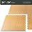 FOREST FLOOR Thick Printed Foam Tiles, Premium Wood Grain Interlocking Foam Floor Mats, Anti-Fatigue Flooring, 3/8 Thick, Light Bamboo, 24 Square Feet (6 Tiles)