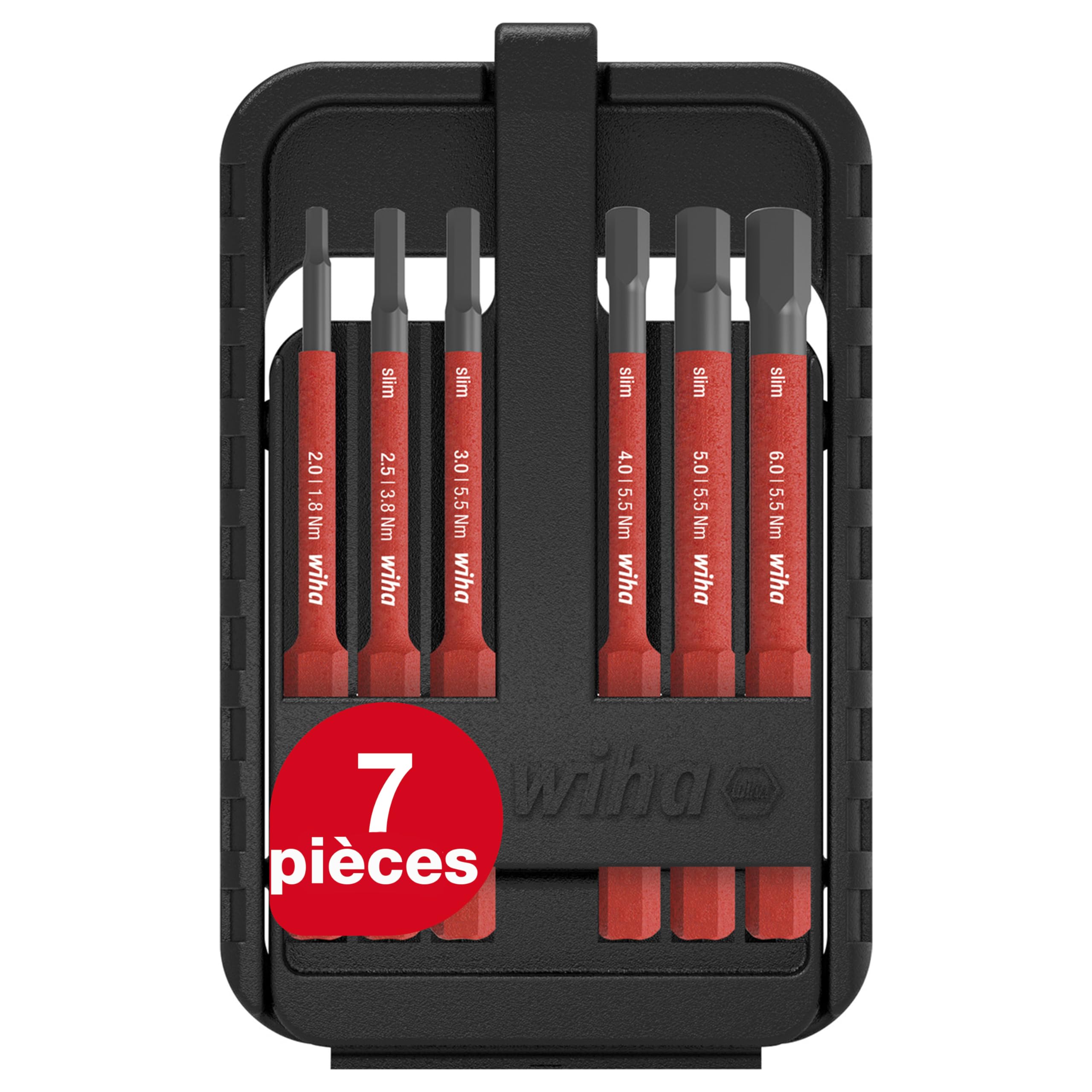 WIHA 43156 Juego de bits electric slimBit Box SB SB2831B801 embouts hexagonaux