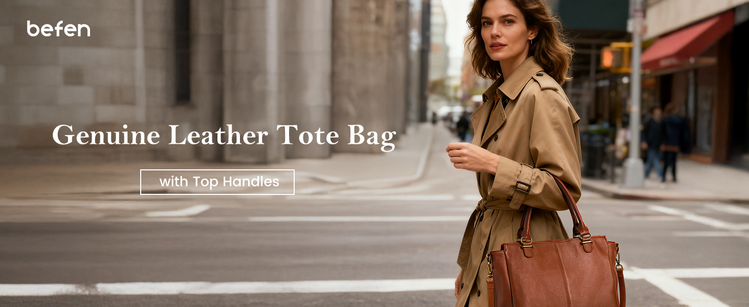 Cartera de mano mediana de cuero genuino para mujer miniatura 7