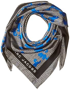 Marc Jacobs Women's Animals Silk Twill Square Scarf, Blue