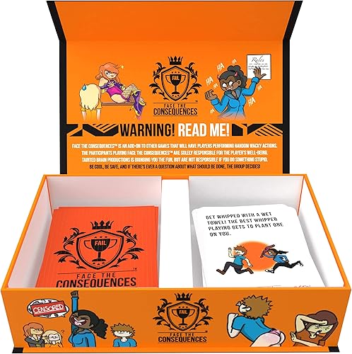 Miniatura 4 de Enfréntate a las consecuencias no es seguro para los debilitos el paquete de expansión universal para adultos para cualquier juego de fiesta