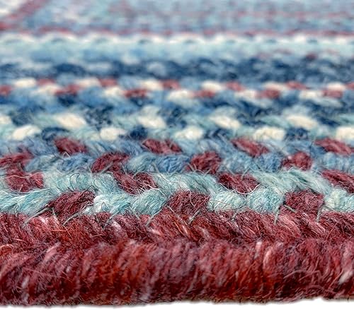 Miniatura 7 de Capel American Heritage Barn Blue - Alfombra trenzada rectangular concéntrica de 0 pies 24 pulgadas x 0 pies 48 pulgadas