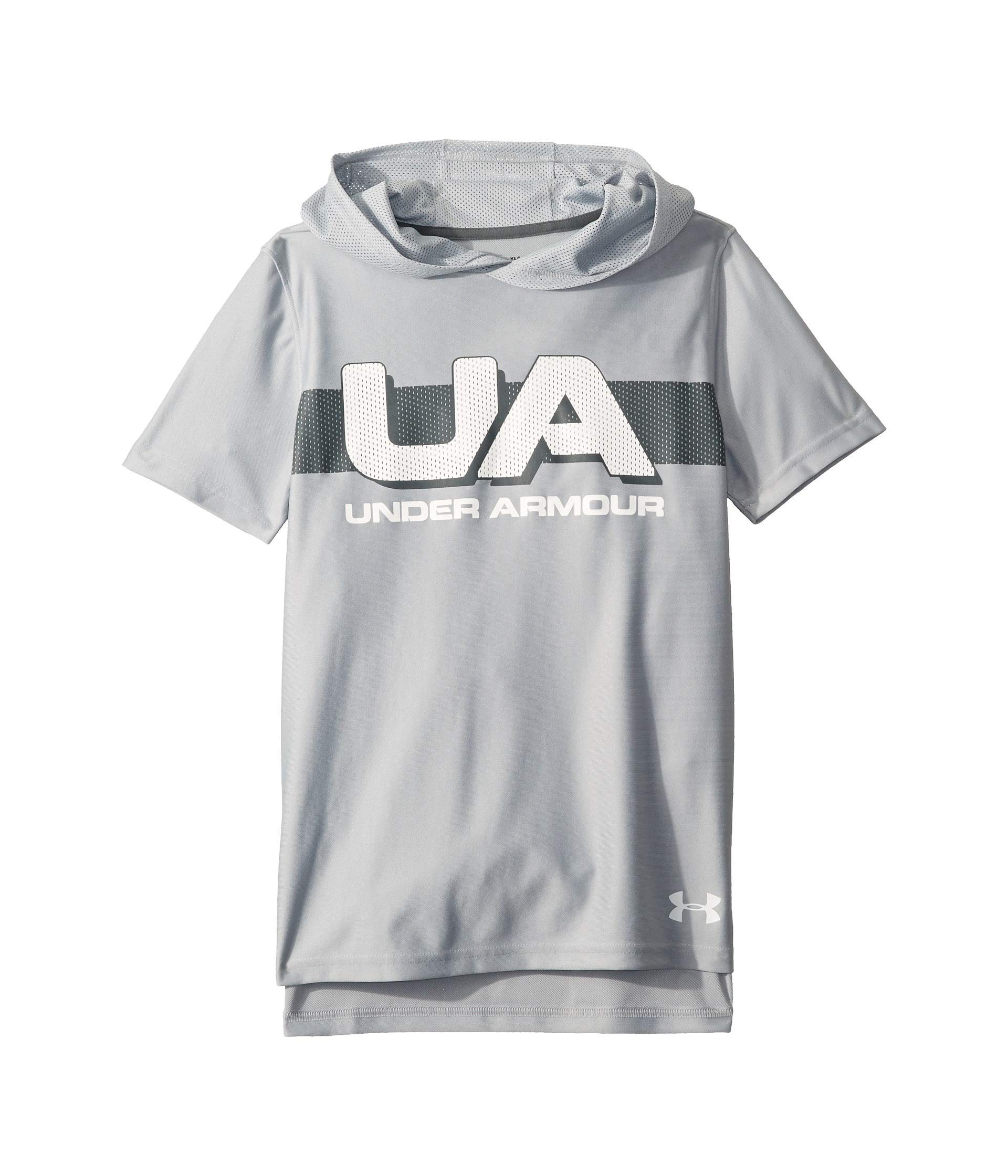 Sweat à capuche Under Armour Tech pour garçon en gris taille M - 2