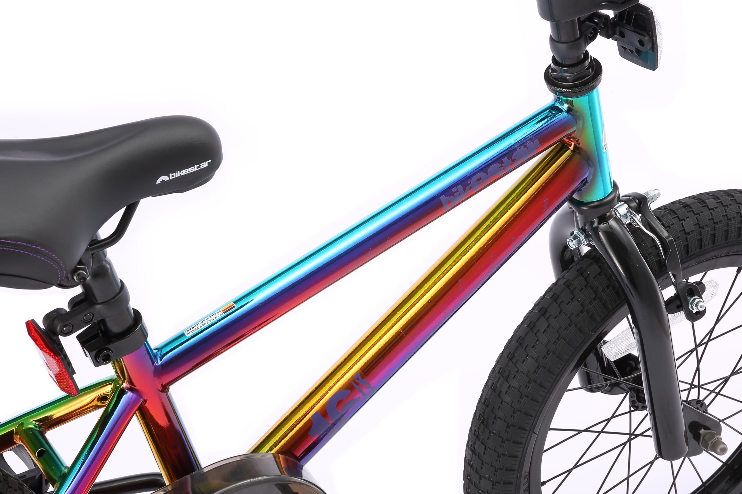 BIKESTAR Vélo Enfant pour Garcons et Filles de 4-5 Ans | Bicyclette Enfant 16 Pouces BMX avec Freins