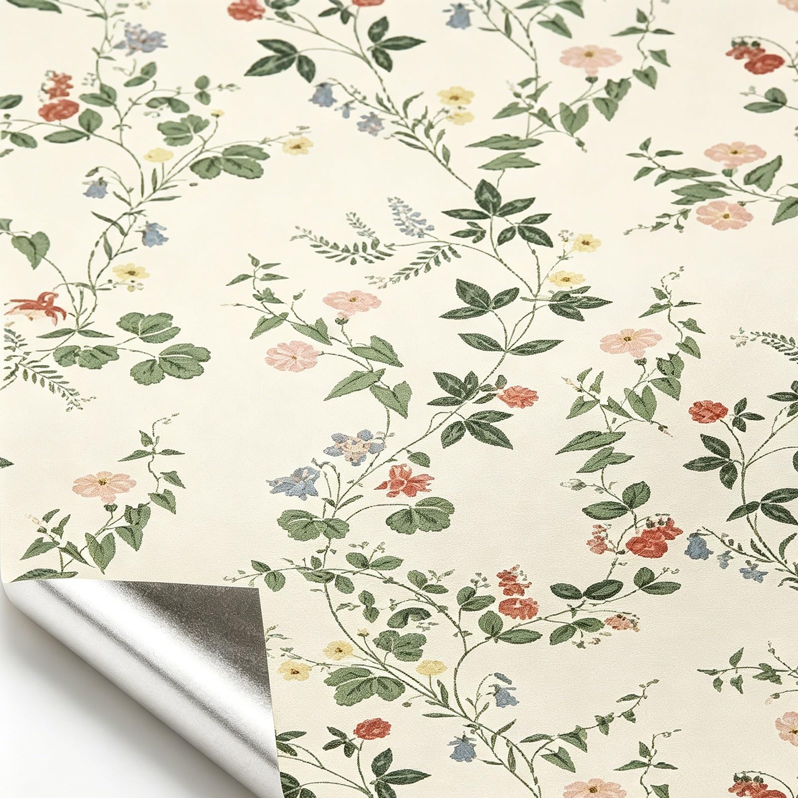 Zynqra A Zynqr Floral Peel Nd Stick Wallpaper,Removable Self Dhesive,For Bedroom Walls(,L500cm/196.9In*W44cm/17.3In)
