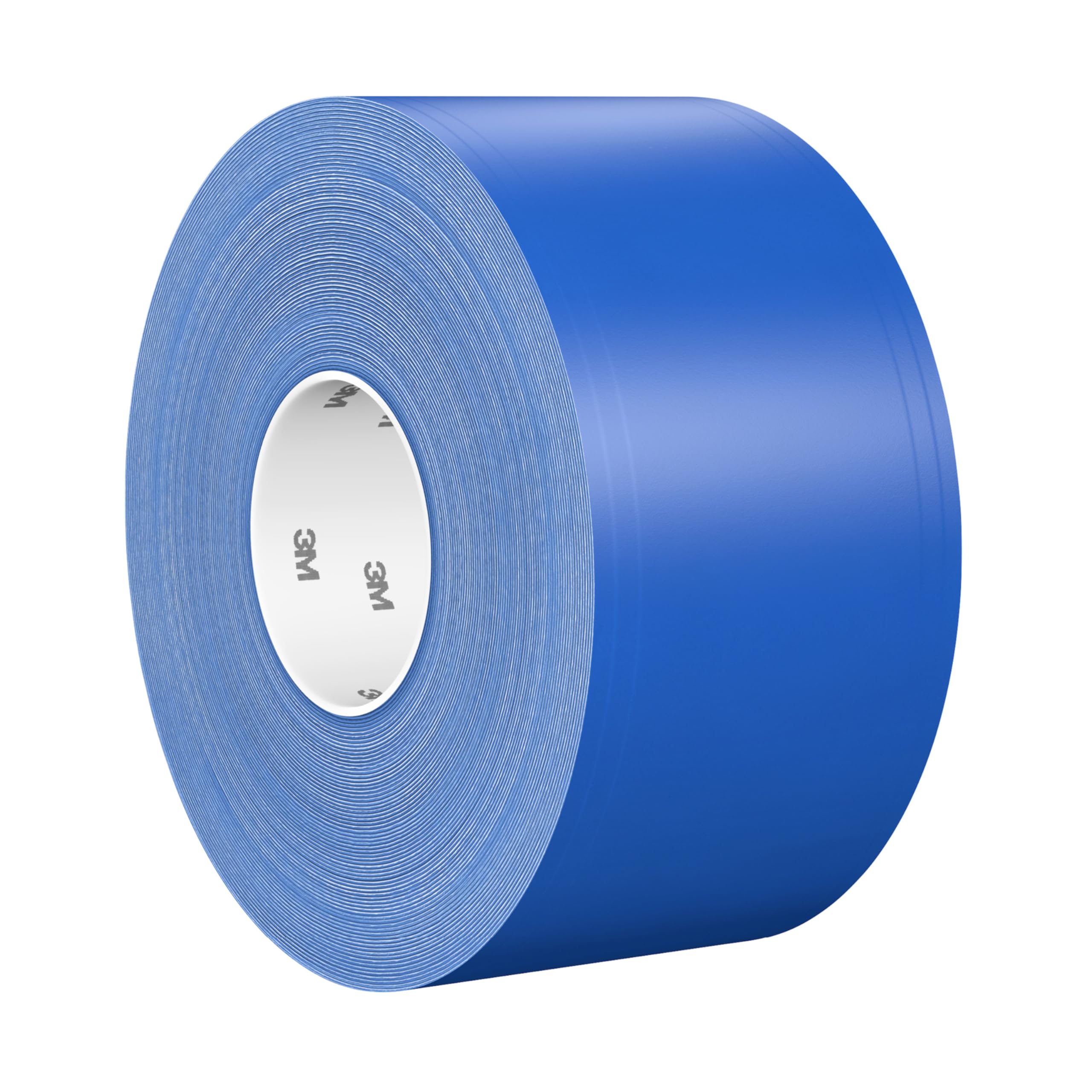 3M Langlebiges Bodenmarkierungsband 971, Blau, 101.6 mm x 32.9 m, 0.43 mm, Einzeln verpackt zur bequemen Entnahme