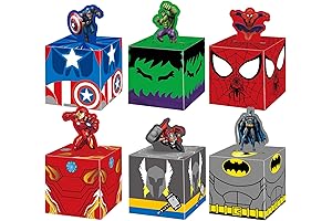 Superhero Party Favors Boxes for Kids Birthday