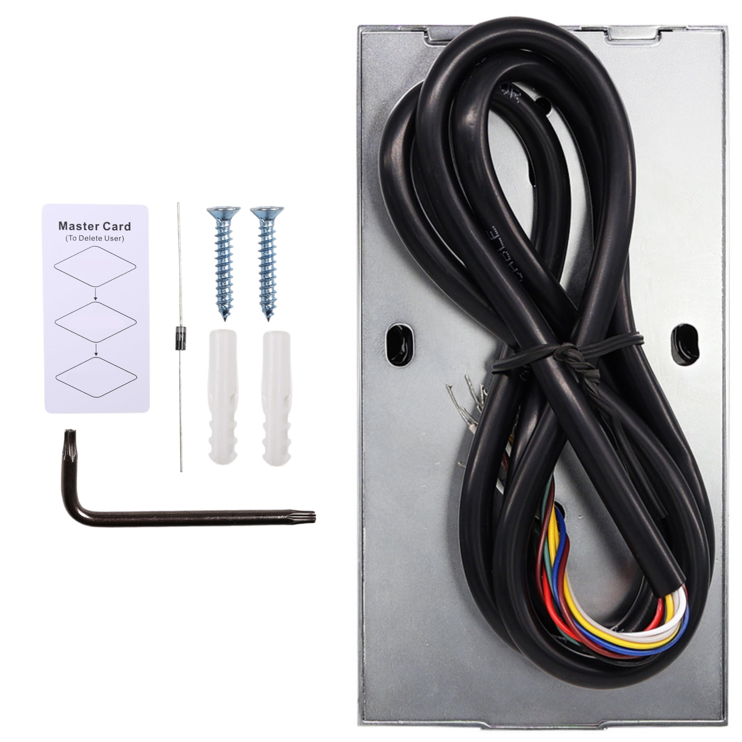 Cerradura electrónica WiFi inteligente con lector de huellas dactilares, Cerradura Smart - mando a distancia, impermeable