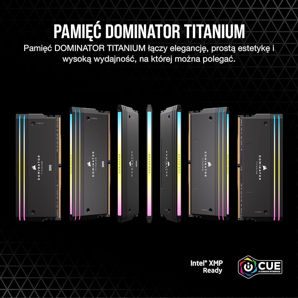 CORSAIR製　DOMINATOR TITANIUM　16GB×4枚　64GB Pamięć DOMINATOR TITANIUM RGB DDR5 | CORSAIR