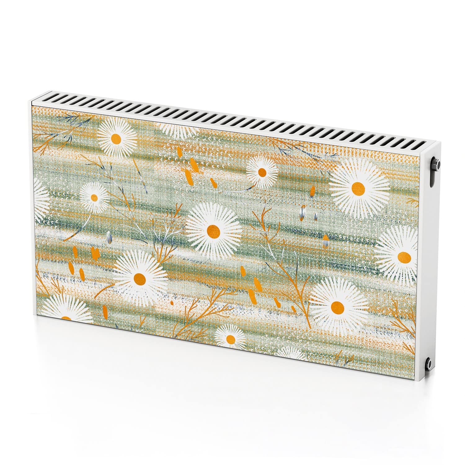 Autocollant de radiateur magnétique 110x60 cm pour masquer un chauffage blanc