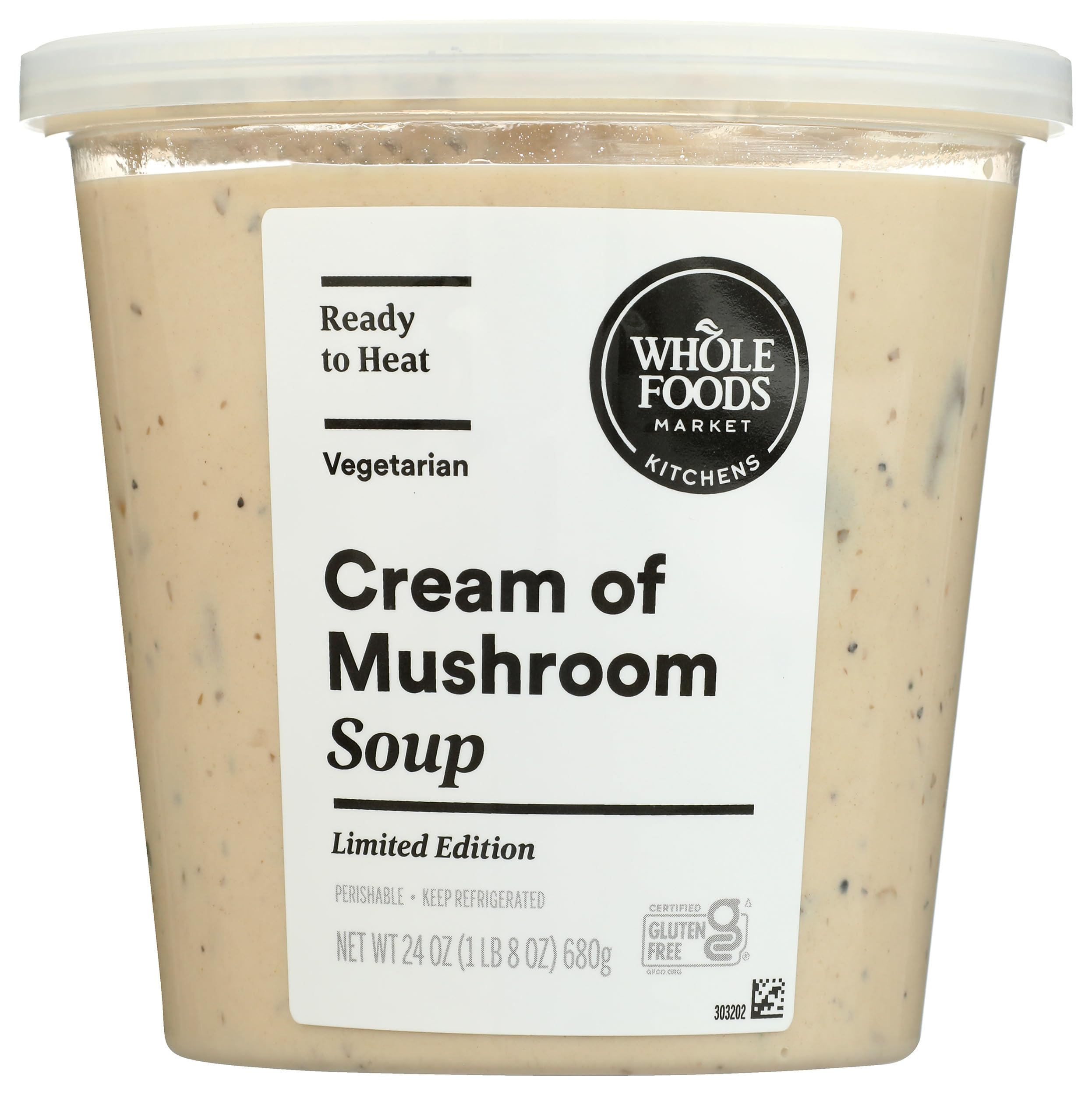 Whole Foods Market Kitchens Cream of Mushroom Soup 24 OZ