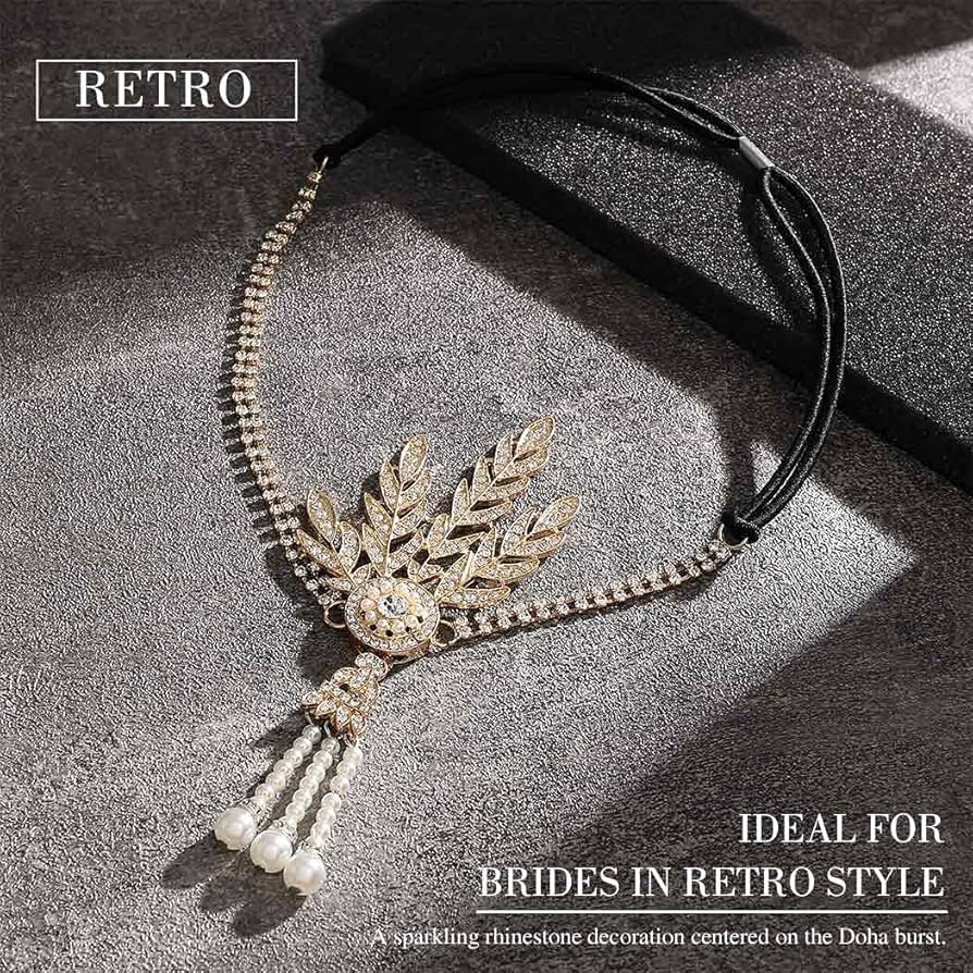 ヘッドドレス　1920年〜1940年　ヨーロッパアンティーク　浴衣小物 f0bca34618a21f18e0798bbabdbca9