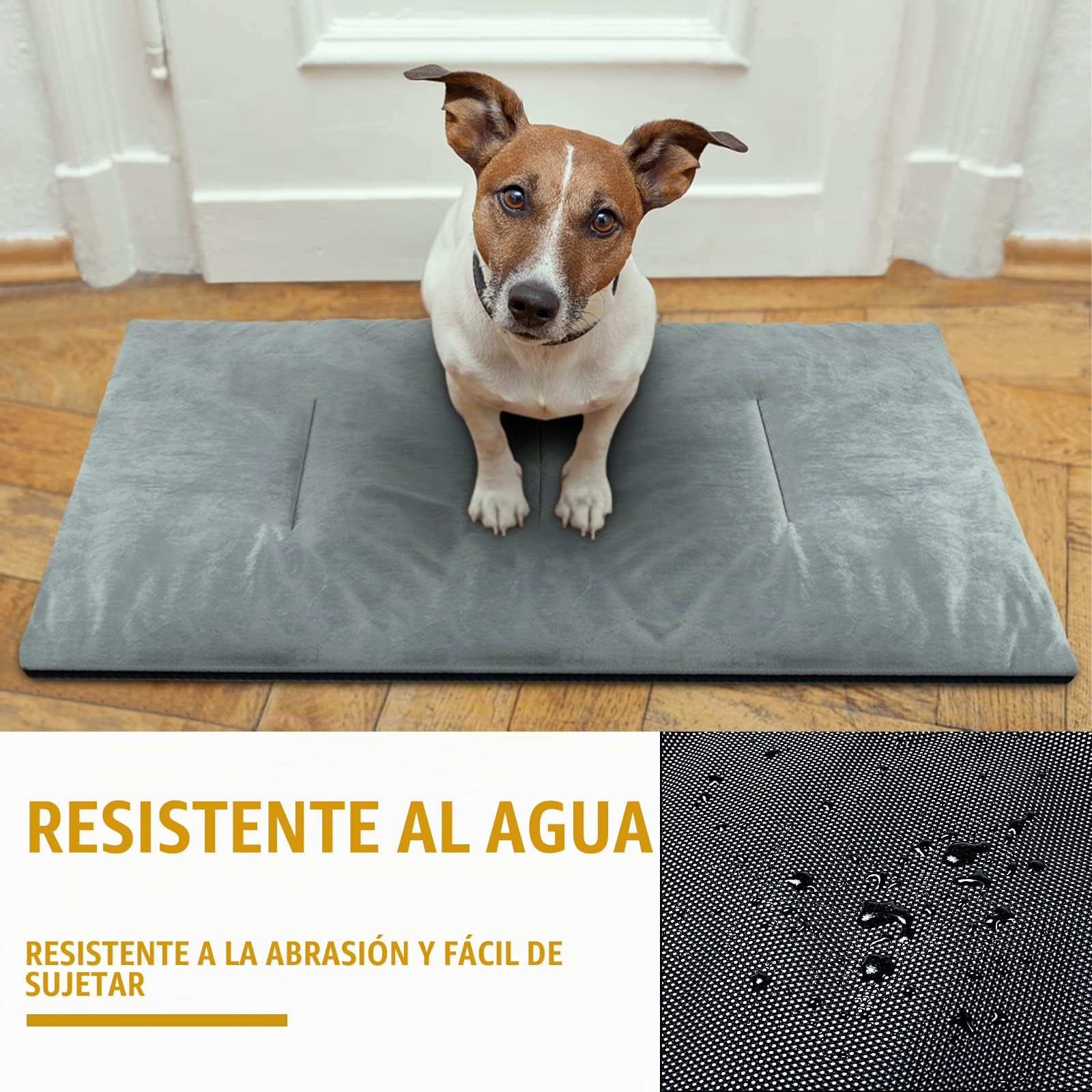 OneTigris Manta para Perros de 110 cm x 68 cm, de Terciopelo Engrosado, para Perros Grandes y medianos, para Viajes, Camping, Exterior, Reversible y portátil, Lavable a Mano