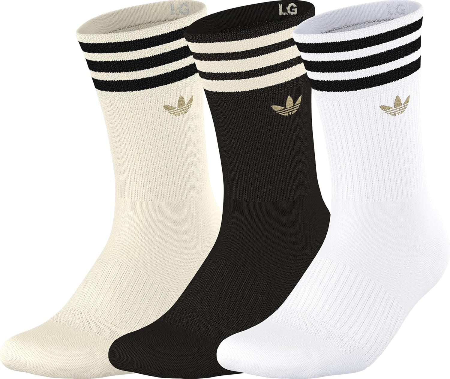 adidas Mens Cushioned High Quarter Socks (3 Pairs) Durable & Comfortable