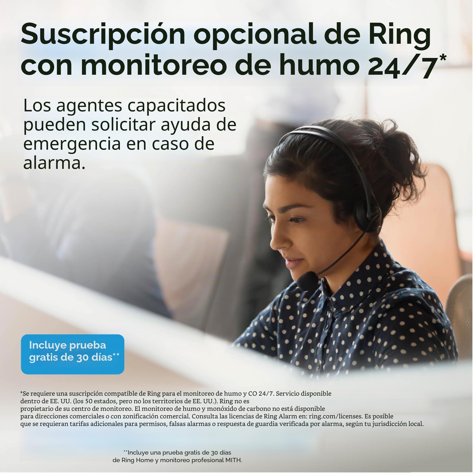 Kidde Detector de Humo Inteligente, aplicación Ring habilitada para notificaciones en Tiempo Real, interconectividad inalámbrica, Pilas AA