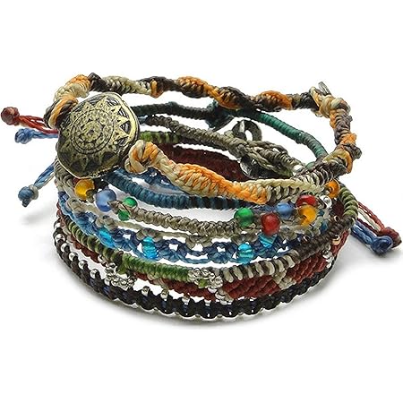 Amazon Wakami ワカミ ブレスレット Earth Bracelet 7 アンクレット メンズ レディース ペア ビーズ パーツ アクセサリー ブレスレット 通販