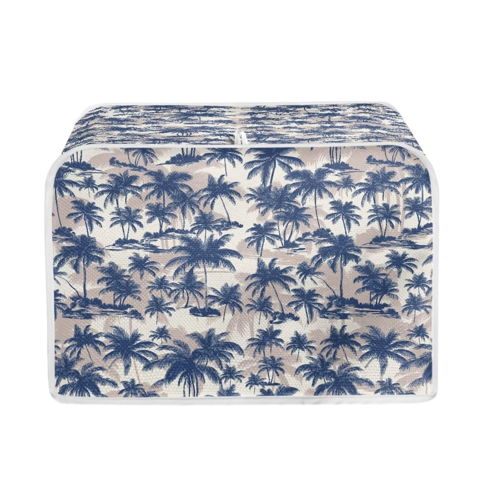 Talayituse Palm Tree Print Toaster Cover 4 Slice Wide Slot, Lightweight Toaster Cover Dust Protection Washable Appliance Bag Bread Maker Cover, M