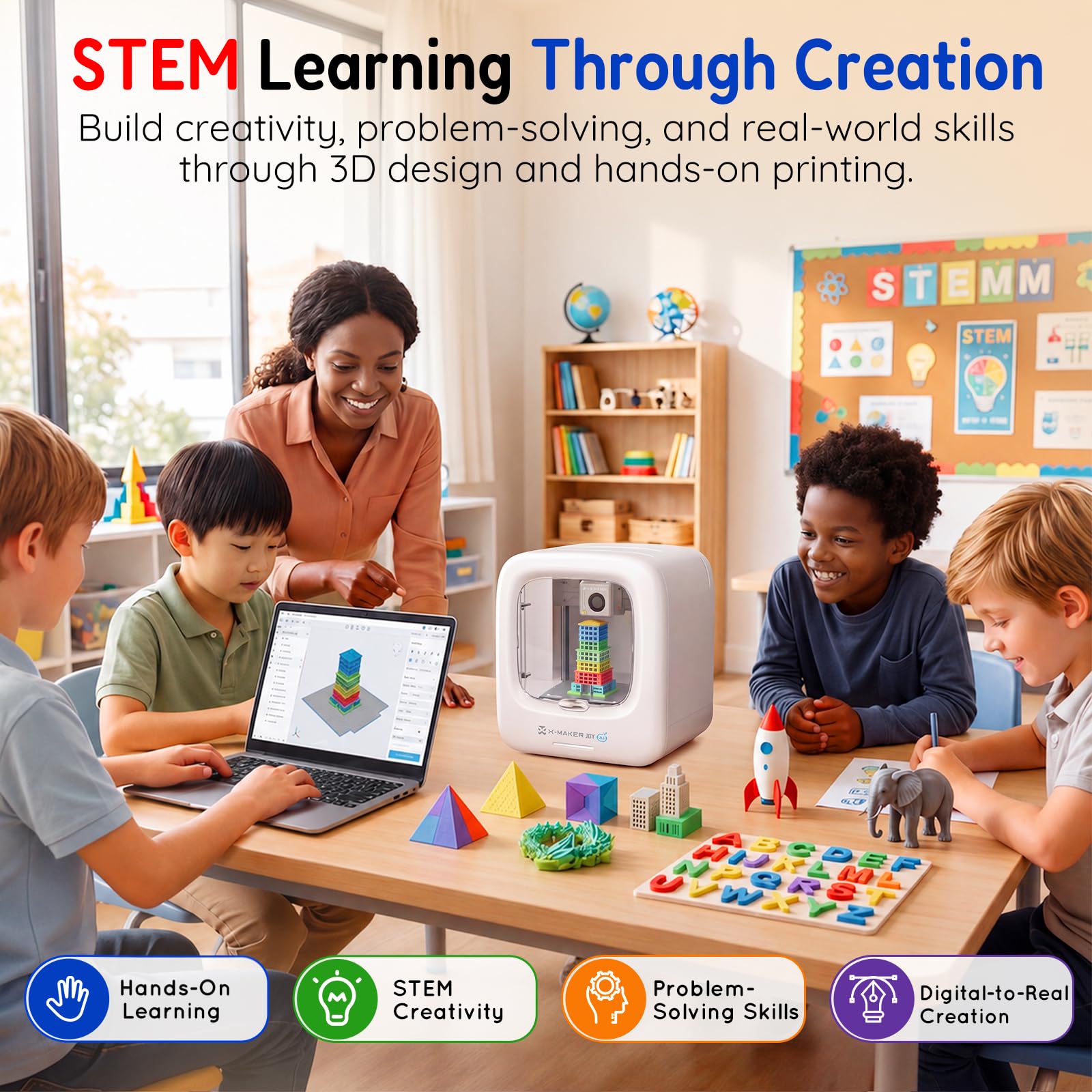 AOSEED Kids 3D Printer - Safe & Easy to Use -8