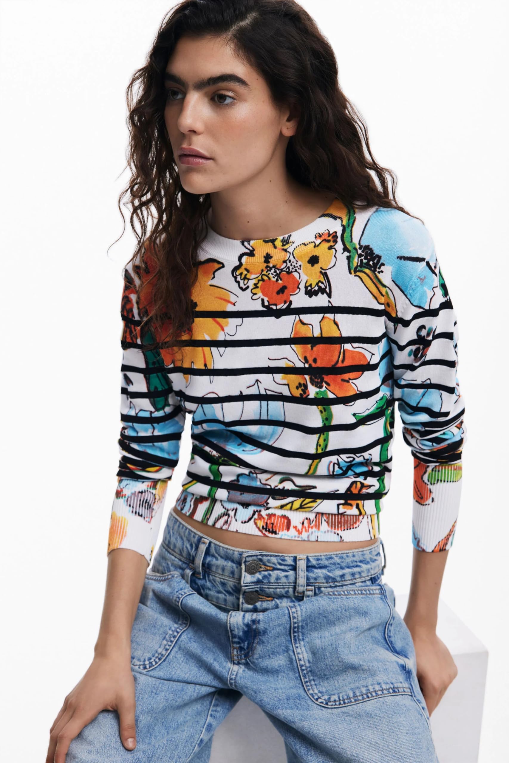 Desigual 25swjf21 Sweatshirt Donna (Pacco da 1)