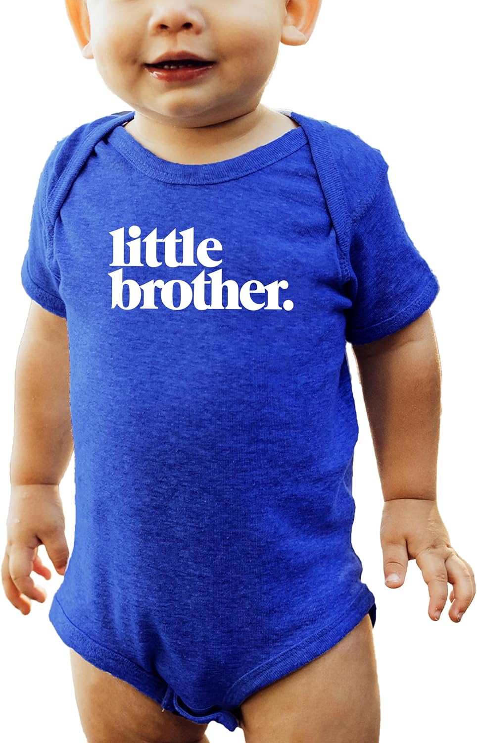 Olive Loves Apple Little Brother Bodysuit for Baby Boys Sibling Outfits