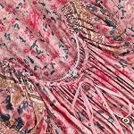 OSTOO Women's 2025 Summer Short Sleeves Boho Floral Print Tiered Casual Flowy Long Maxi Dress