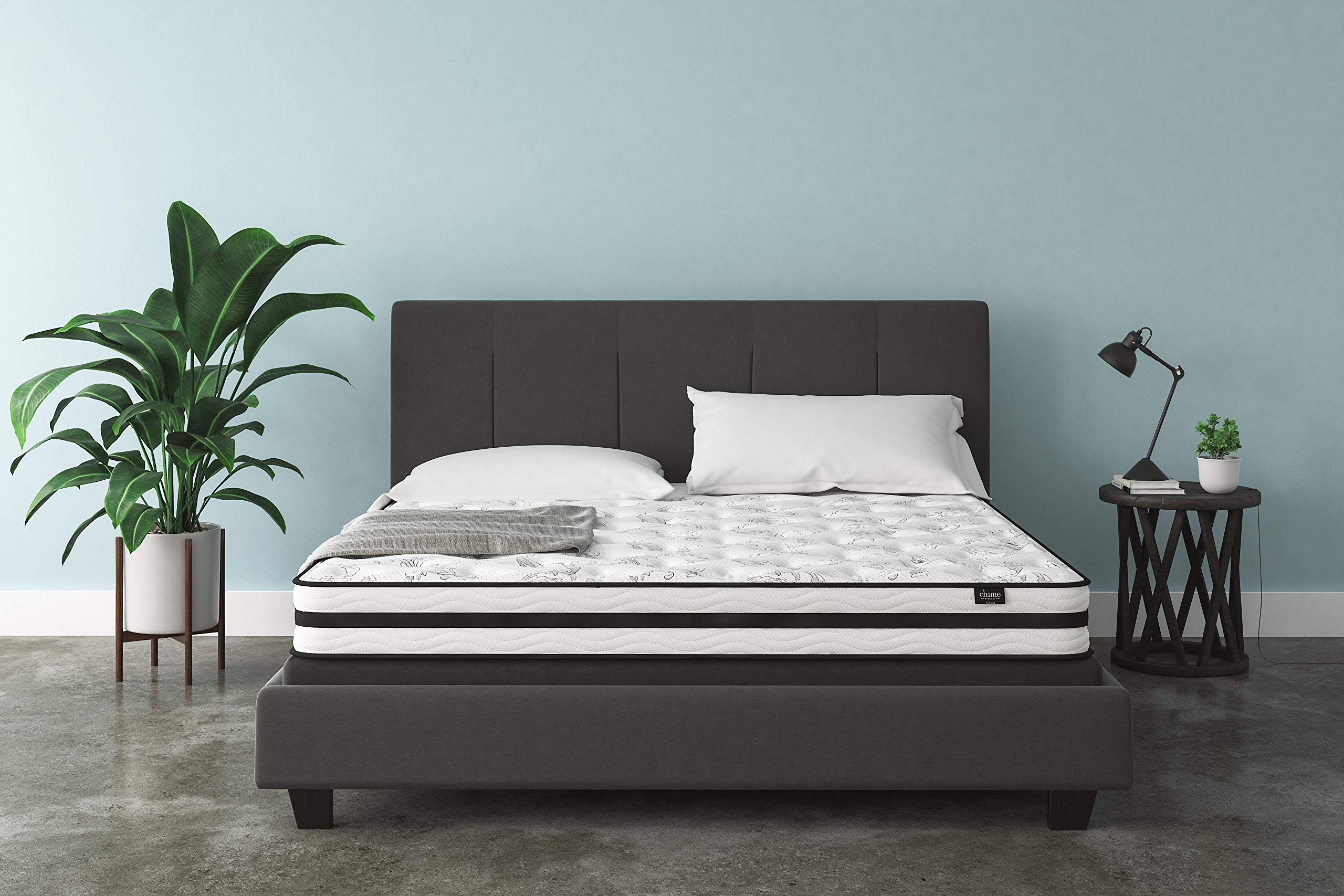 Signature Design by Ashley Chime 8 Inch Firm Hybrid Mattress, CertiPUR-US Certified Foam, King
