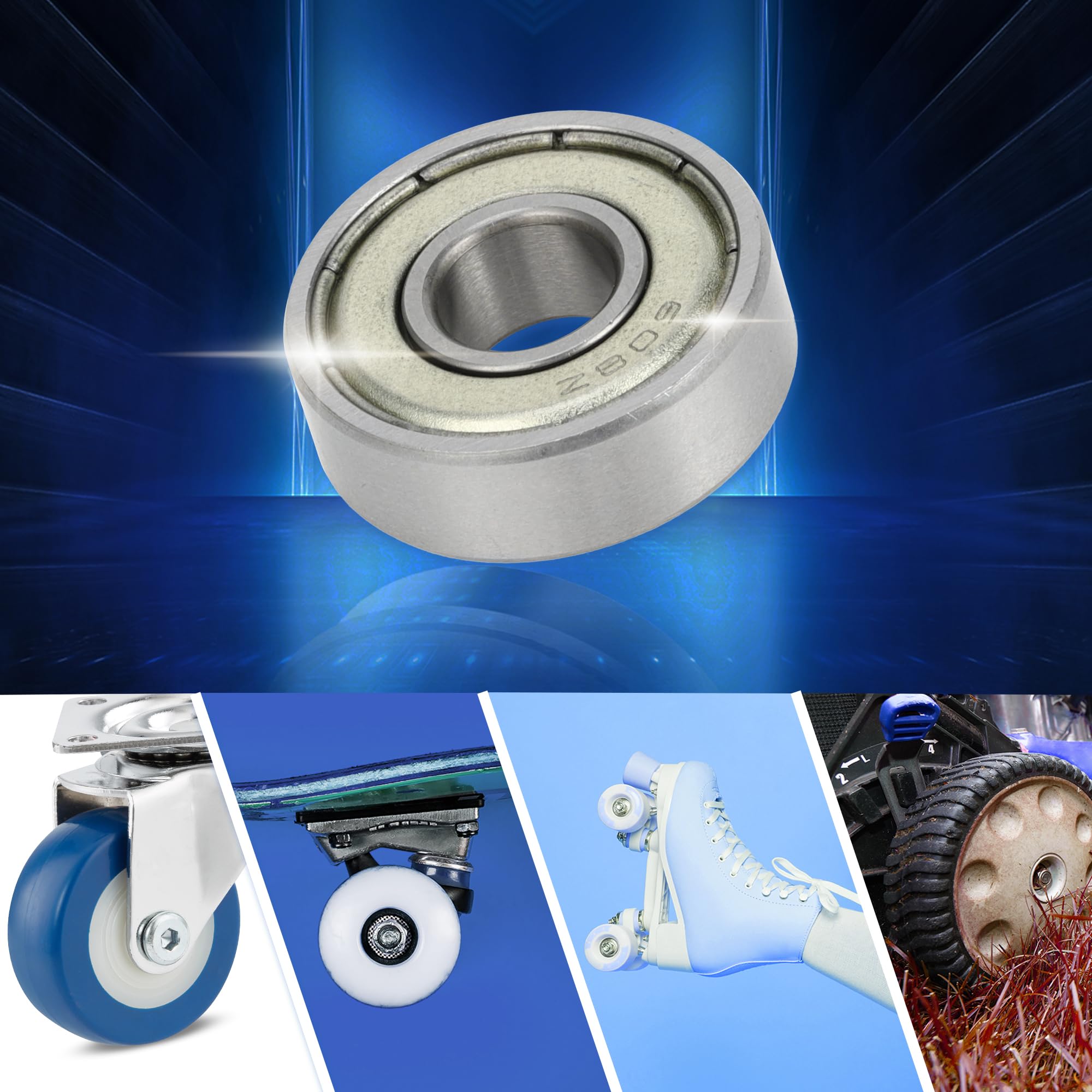 ACROPIX 608ZZ Deep Groove Ball Bearings P5 8x22x7mm