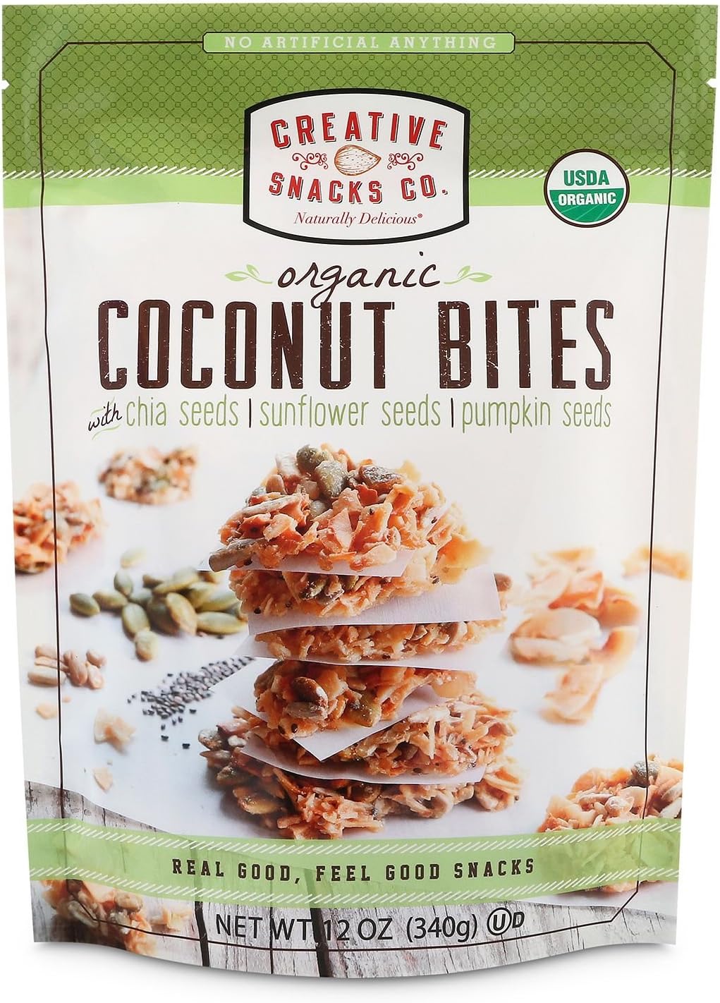 Creative Snacks Organic Coconut Bites (12 oz.) (pack of 6)