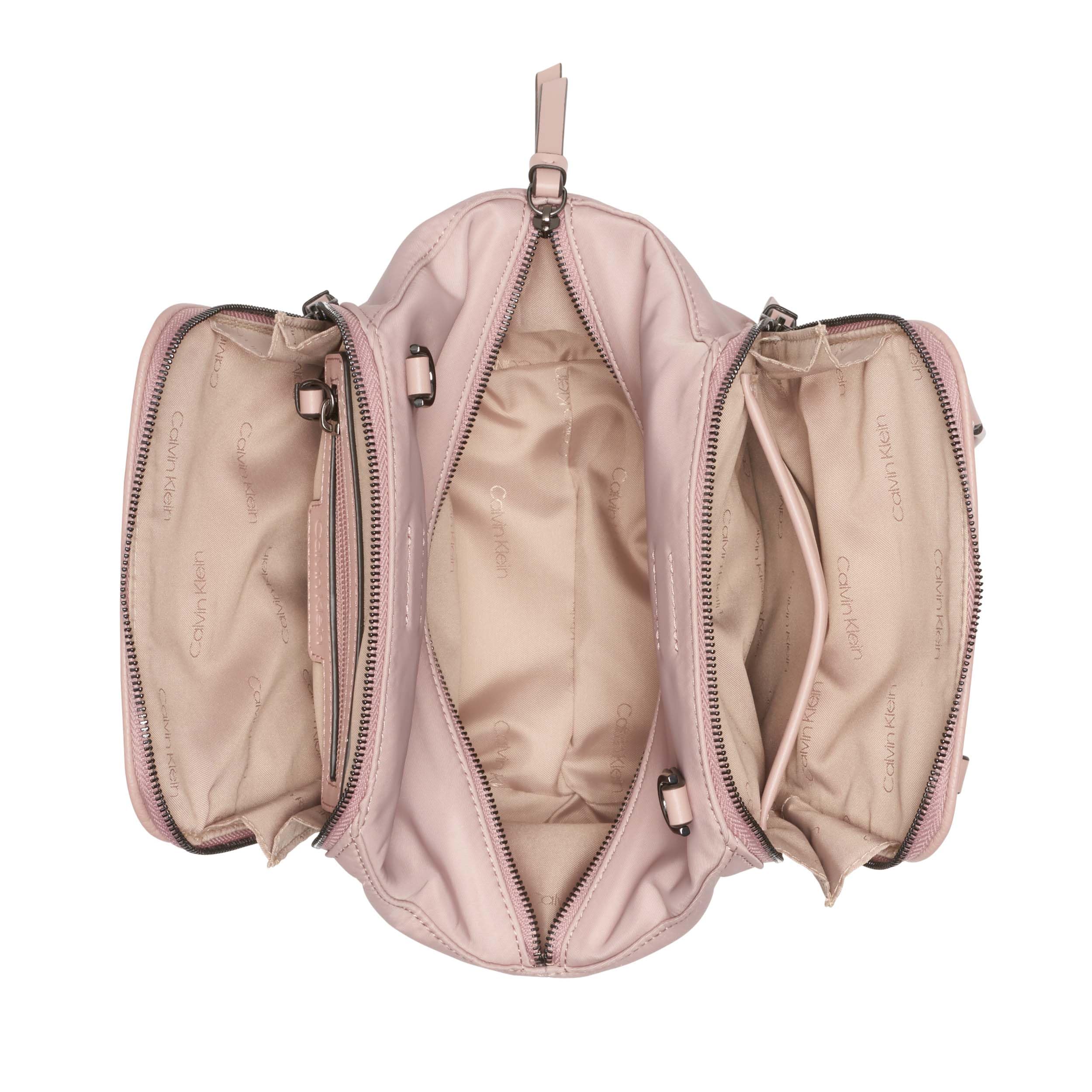 Calvin Klein Marble Triple Compartment Mini Satchel Crossbody - Mini bolso cruzado con triple compartimento Mujer