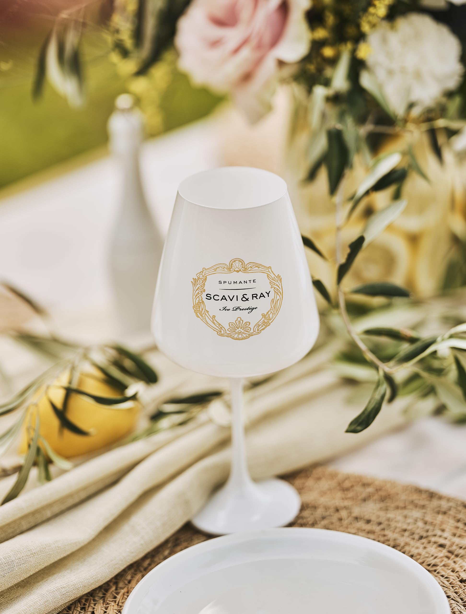 SCAVI & RAY Ice Prestige Gläser 6er Set – mit 0,2 l Nutzvolumen – weiße Prosecco-, Champagner- & Weingläser – ideal für den SCAVI & RAY Ice Prestige – Stilvoller Genussmoment für besondere Anlässe