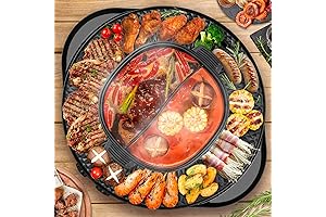 2 in 1 Hot Pot and Grill: Savor Korean BBQ and Hotpot Delights