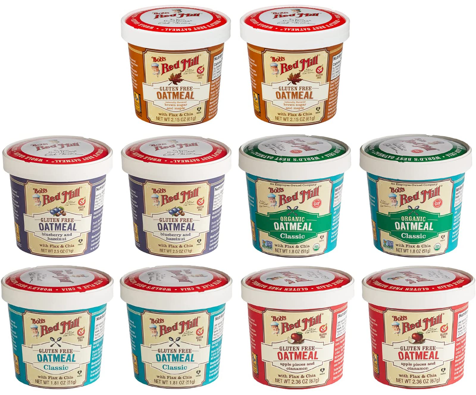 bob's red oatmeal cups