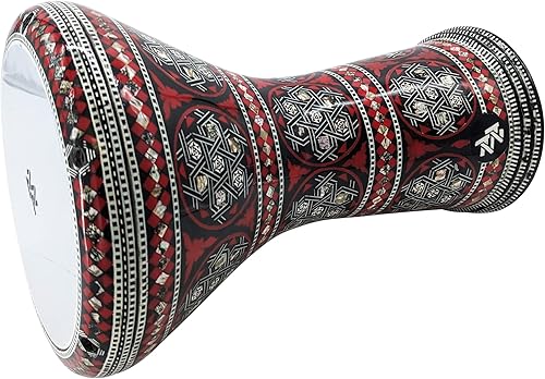 Miniatura 18 de El 17.5 pulgadas de Zaza Percussion de madreperla egipcia Darbuka Doumbek (orquídea azul)