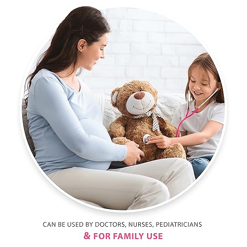 Miniatura 18 de Estetoscopio clásico de doble cabeza para uso médico y doméstico, ideal para enfermeras, estudiantes de medicina, médicos, médicos y médicos