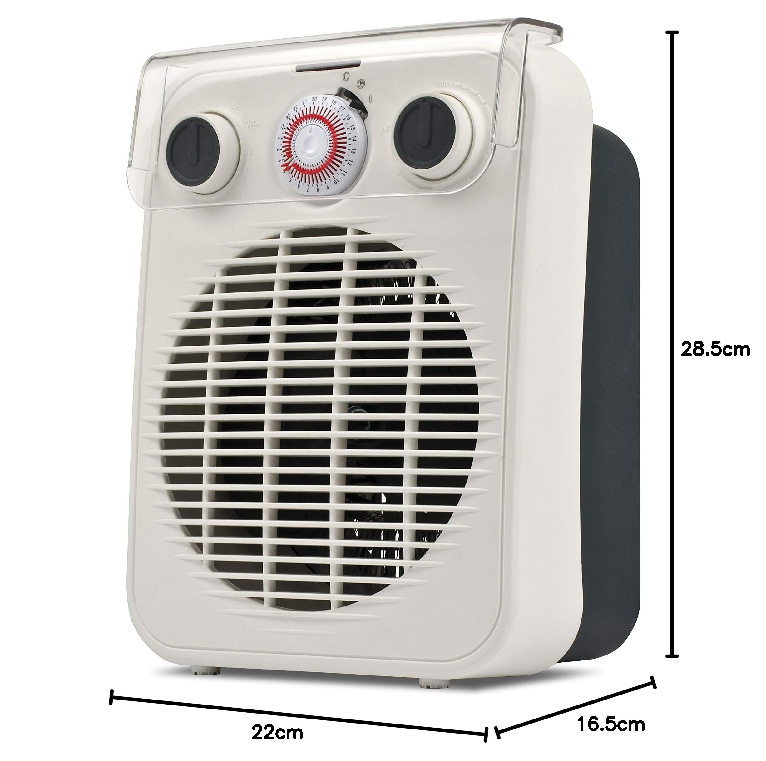 G3 Ferrari G60019 Calefactor, 2 potencias 1000 W / 2000 W, Termostato regulable, cuerpo en plastica termoresistente