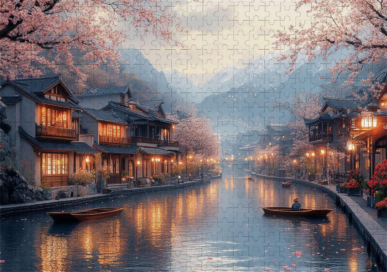 Puzzle 2000 Piezas Adultos Paisaje Puzzle Imposible Rompecabezas Pieza De Madera Jigsaw Un Rompecabezas Desafiante, Uegos Rompecabezas para Toda La Famili Regalo Hombres Mujeres 70.5X99.5cm E-24