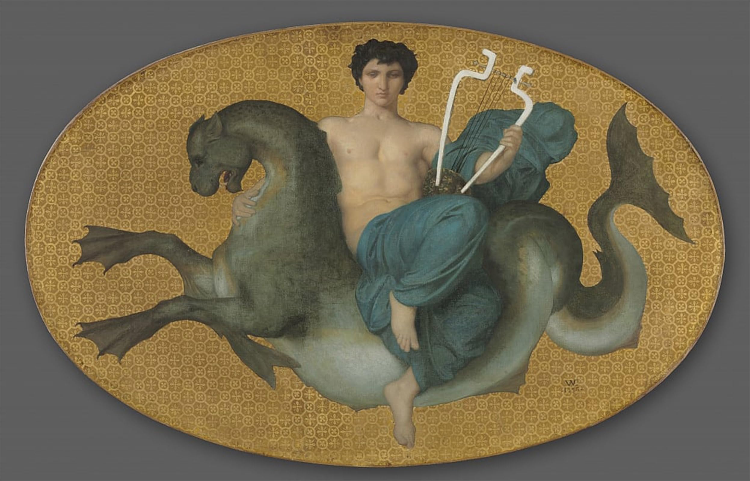 SERENDIPITP Abstract Painting Mural Print Picture Wall Decor Painting Little Sulky by William Adolphe Bouguereau Vintage Wall Artwork for Home Decor 60x90cm
