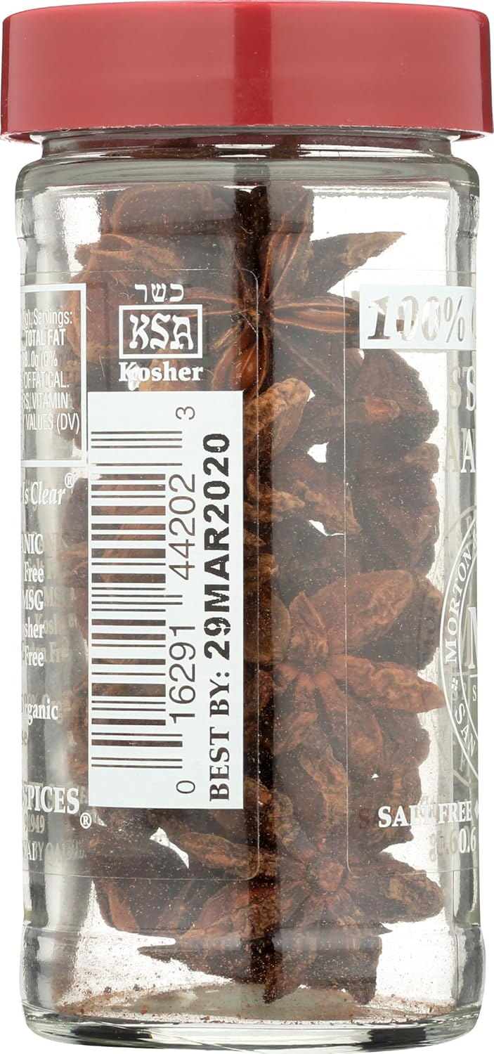 Morton & Bassett Organic Star Anise, Vegan, 0.6 Ounces (Pack Of 3)