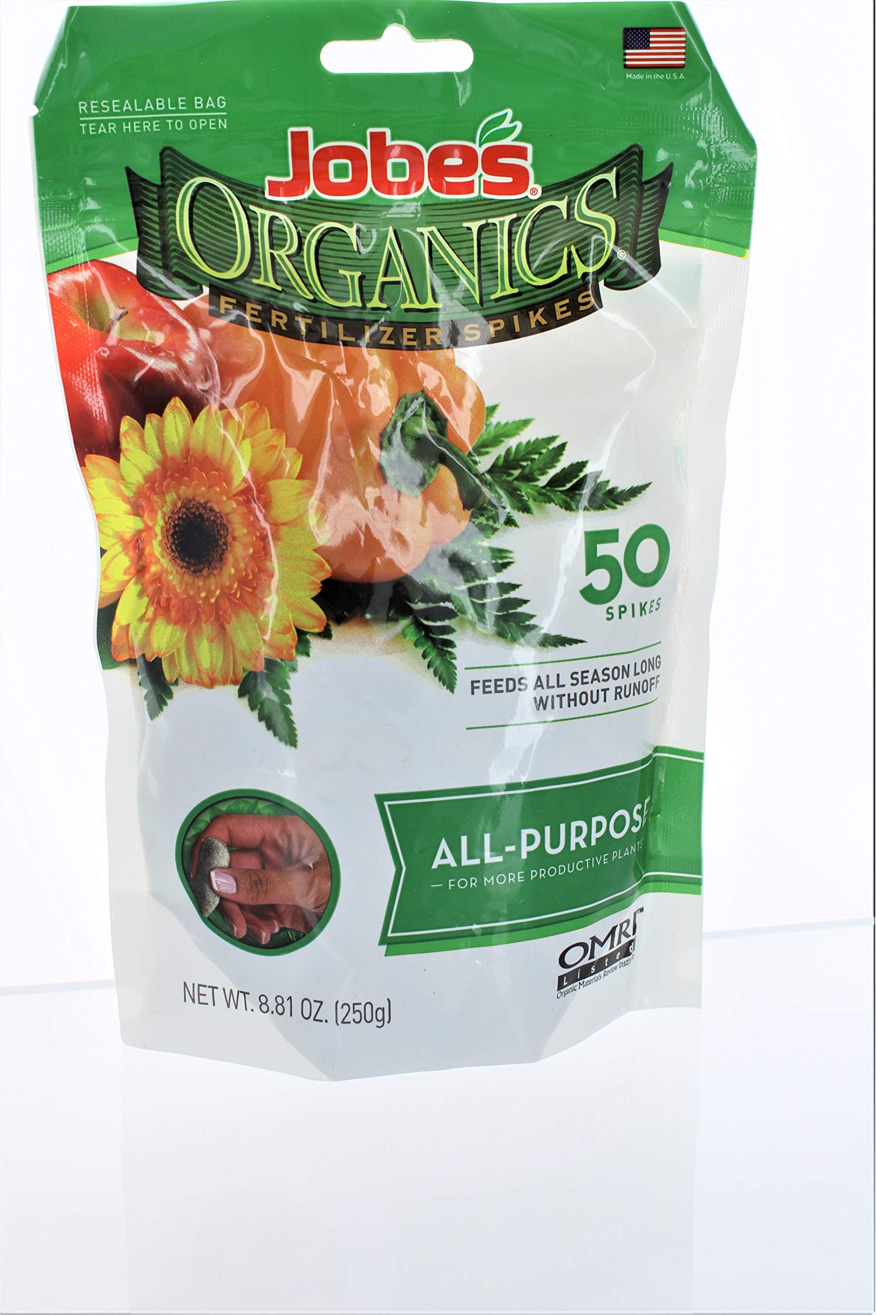 Jobe’s Organics All Purpose Fertilizer Spikes 4-4-4