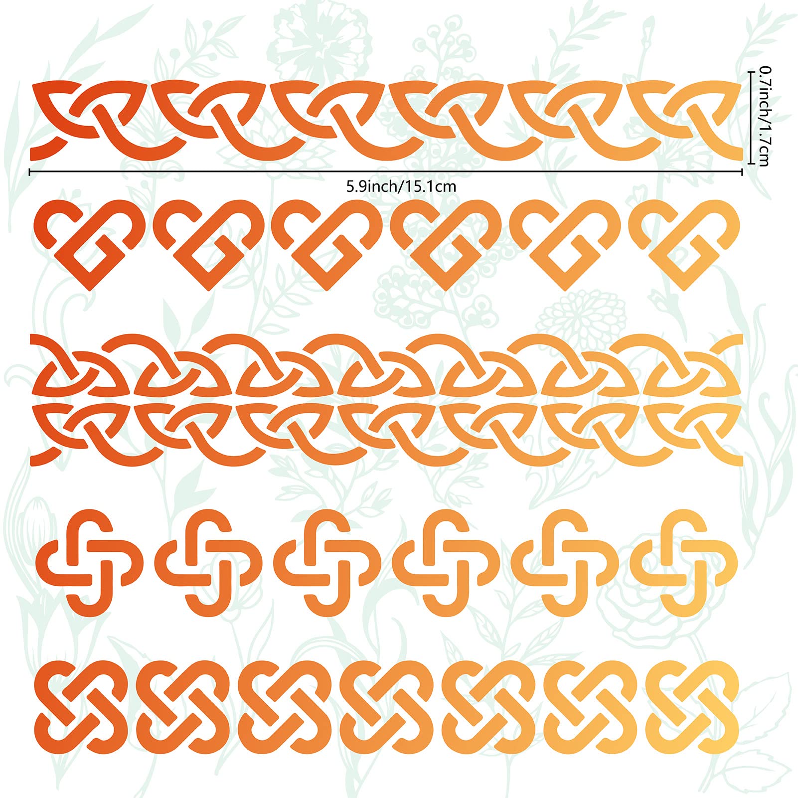 GORGECRAFT Pochoir En Métal Motif Nœud Triquetra Celtique Symbole Viking Wicca Pochoirs Réutilisables Pour Peinture Sur Bois, Mur, Toile, Meubles, Combustion Du Bois, Pyrogravure